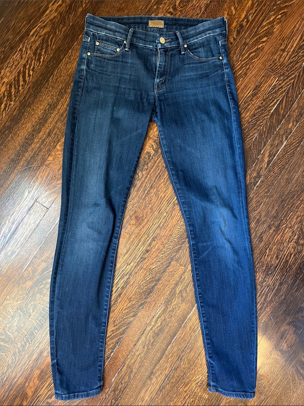 MOTHER Indigo Stretch Skinny Jeans